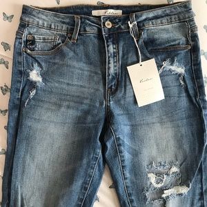 Distressed Denim Skinny Jeans